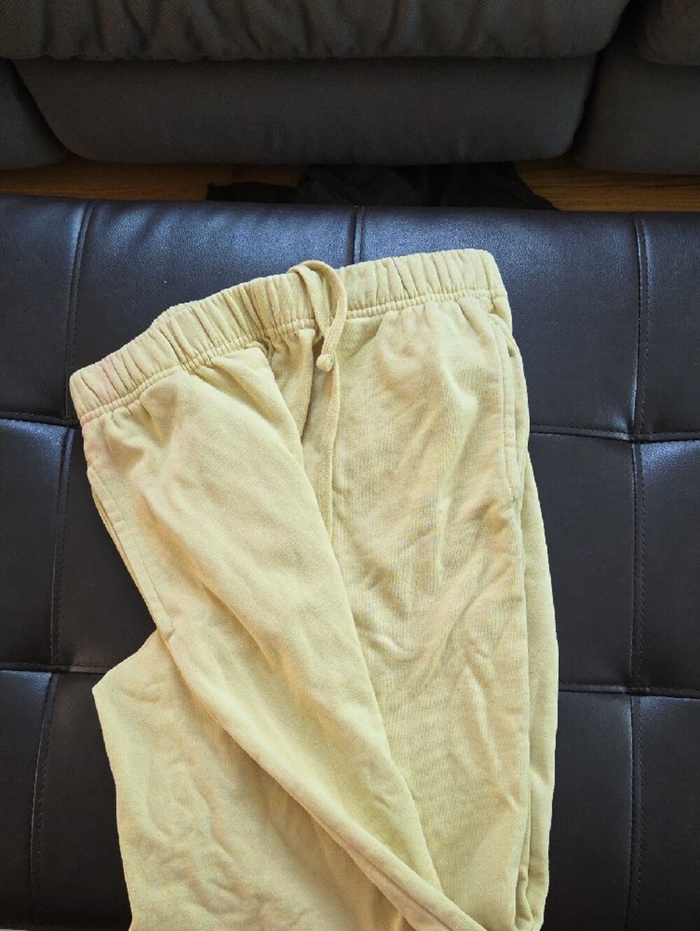 Garage Pale Yellow Drawstring Joggers